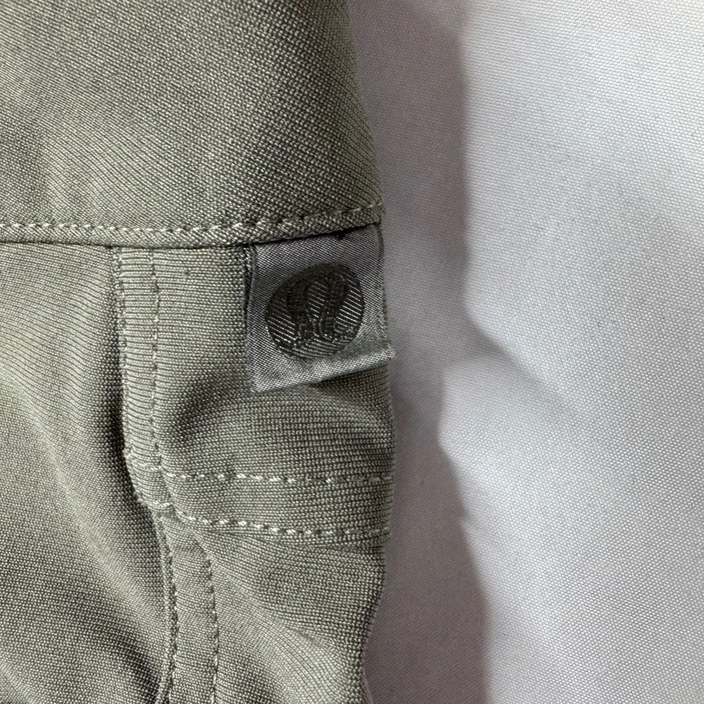 Lululemon ABC Classic Warpstreme Pants 32 Green Commuter M5ADFS 32x29